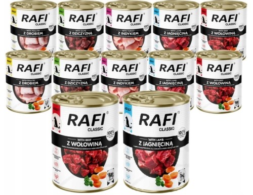 Dolina Noteci Rafi Classic karma mokra dla psa mix smaków 12 x 800g