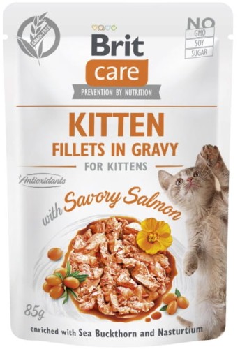 Brit Care Cat Fillets in Gravy dla kota łosoś 85 g