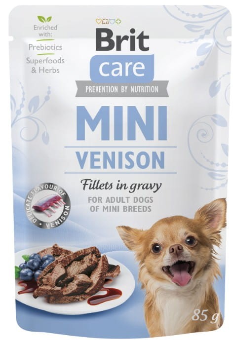 Brit Care Mini Pouch, dla psa dziczyzna, 85 g