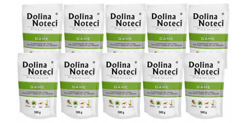 Zestaw dla psa Dolina Noteci Premium bogata w dziczyznę saszetka 10x500 g