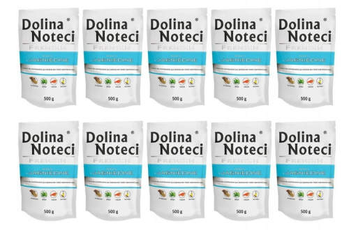 Zestaw dla psa Dolina Noteci Premium bogata w jagnięcinę saszetka 10x500 g