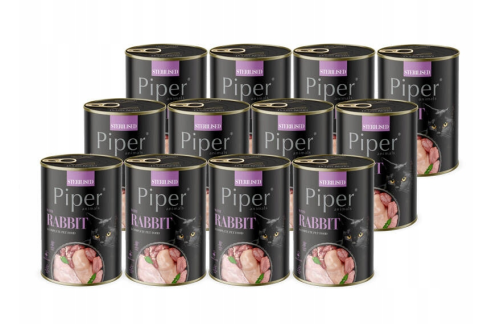 Piper Animals karma dla kota królik 12x400 g