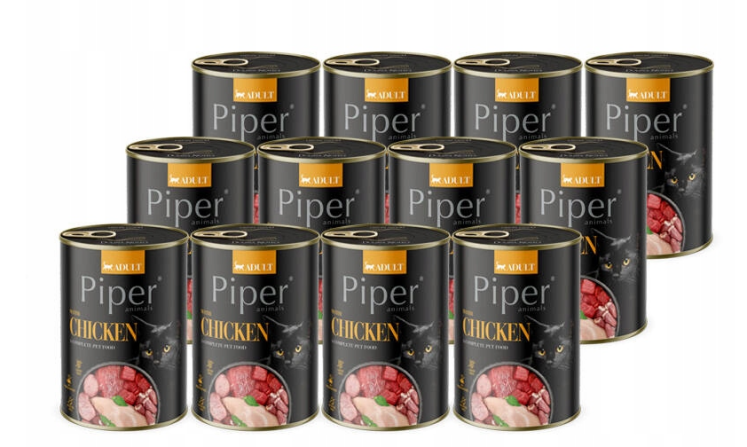 Piper Animals karma dla kota kurczak 12x400 g