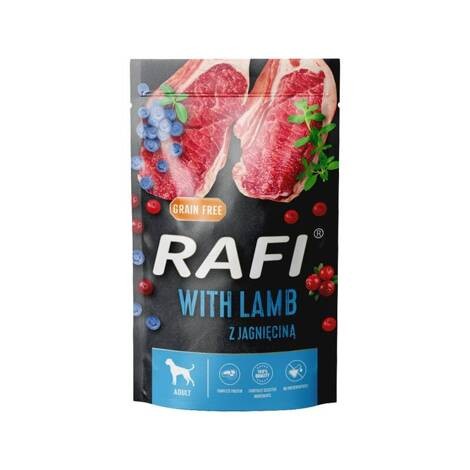 Mokra karma dla psa Rafi z jagnięciną zestaw 10 x 500 g