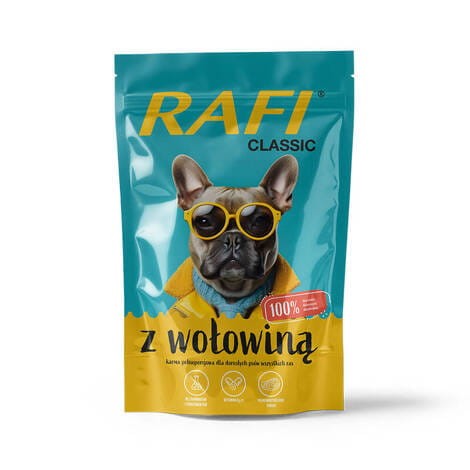 Rafi Classic Mokra karma dla psa z wołowiną zestaw 10 x 400 g