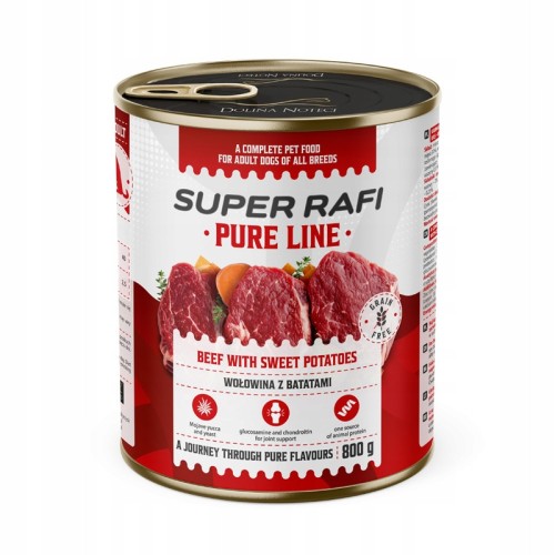 Super Rafi PURE wołowina z batatami 800 g PIES
