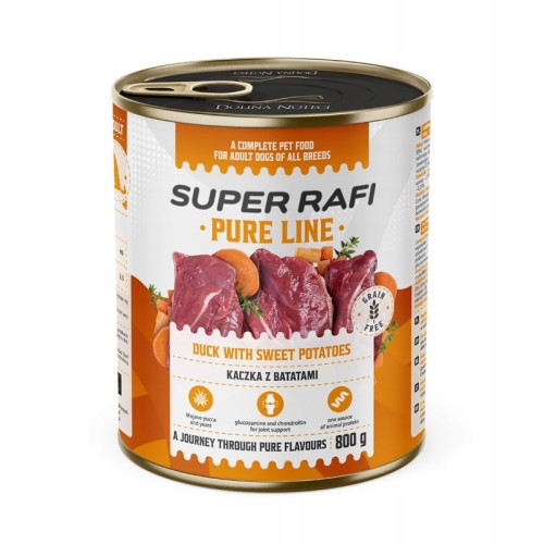 Super Rafi PURE kaczka z batatami 800 g PIES